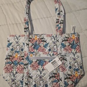 Floral Quilted Tote Bag